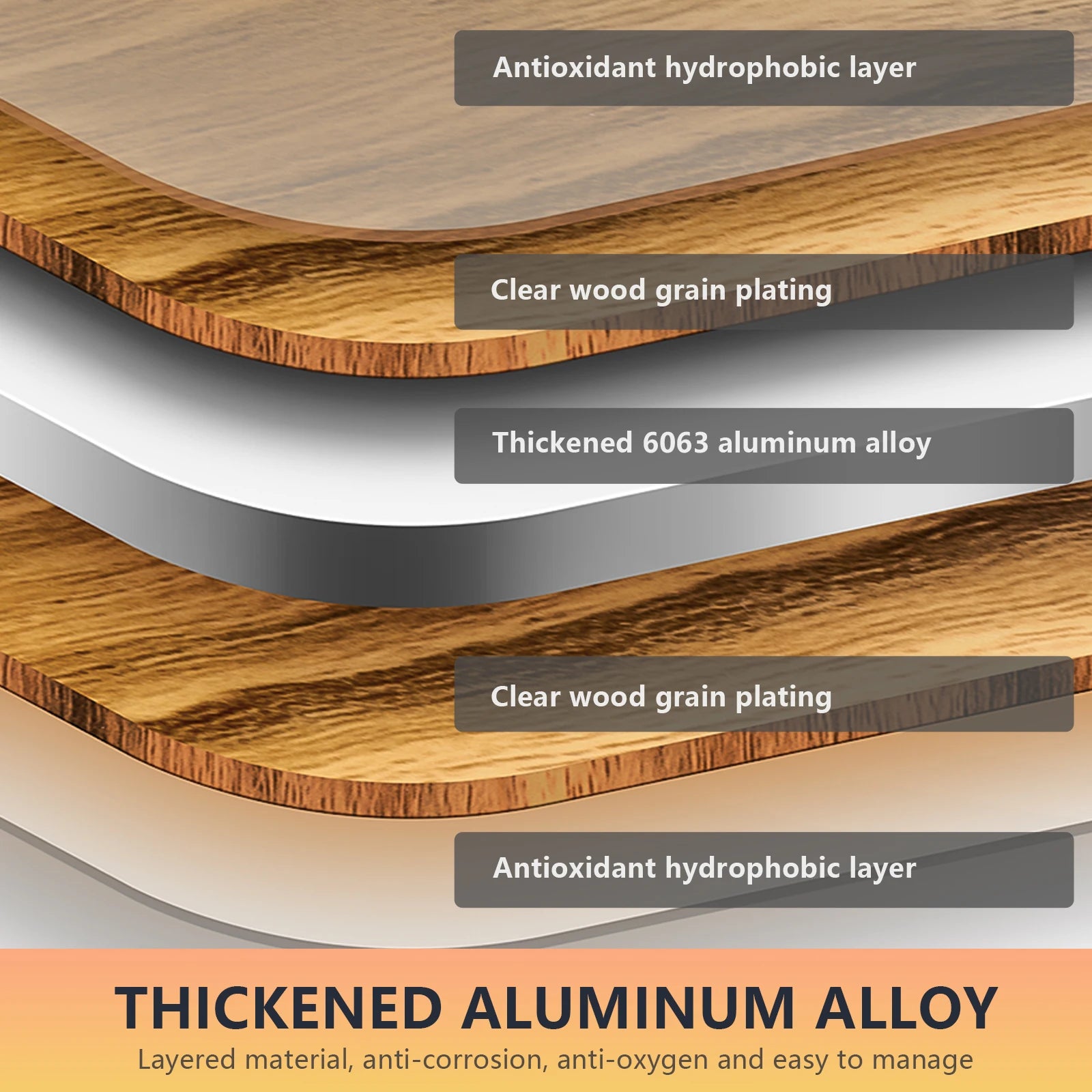 BISINNA Aluminum Alloy Custom Egg Roll Table