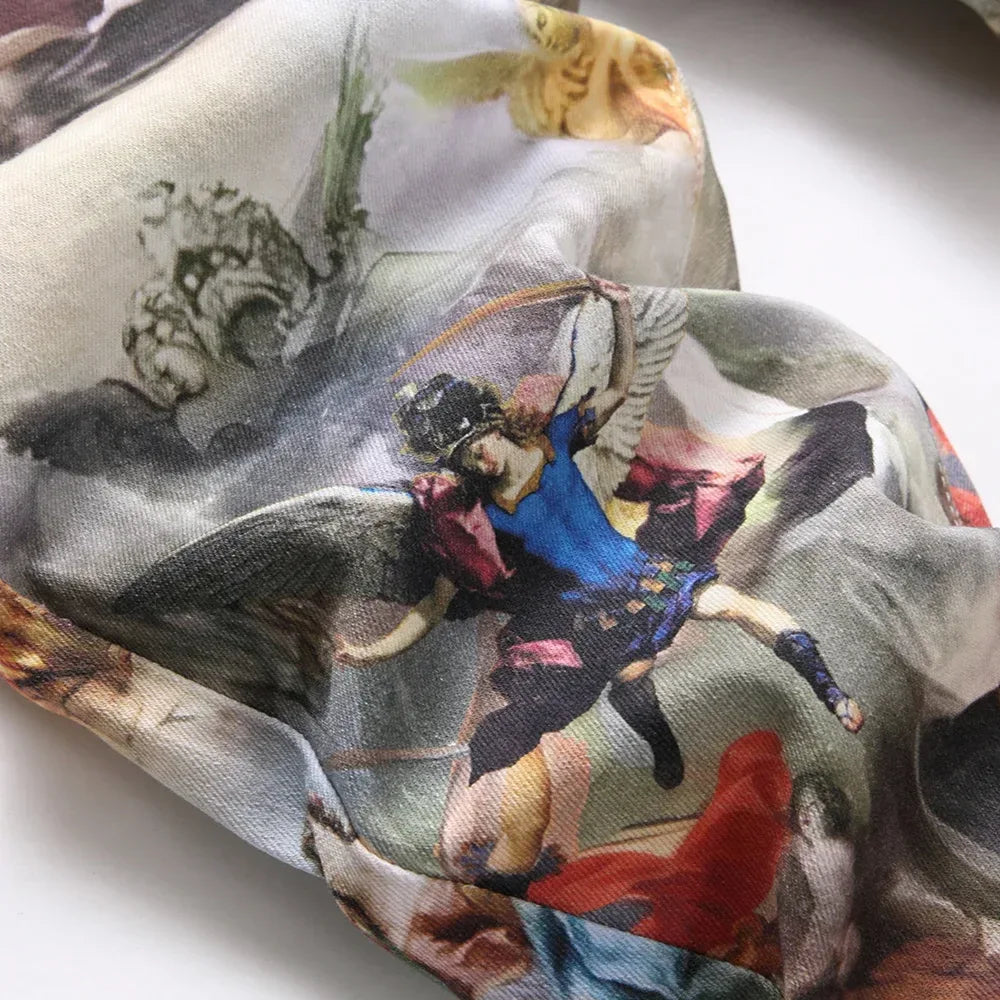 Men’s Classical Painting Print Jeans - ShopHub