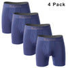 4 Pack Men's Breathable Boxershorts with Opening - Plus Size