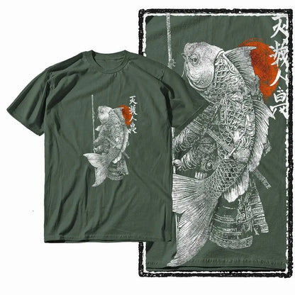G28 Army Green Cotton Cool Dragon Graphic Men T-shirt |  Streetwear Big Size Vintage O-neck men's Tee Tshirt