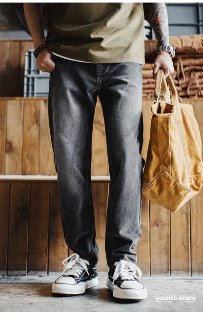Maden Men's Vintage 13oz Heavyweight Denim Jeans