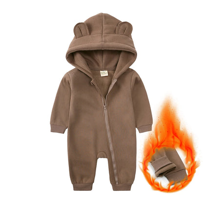 Kids Tales Little Bear Cotton-Blend Zip Baby Romper