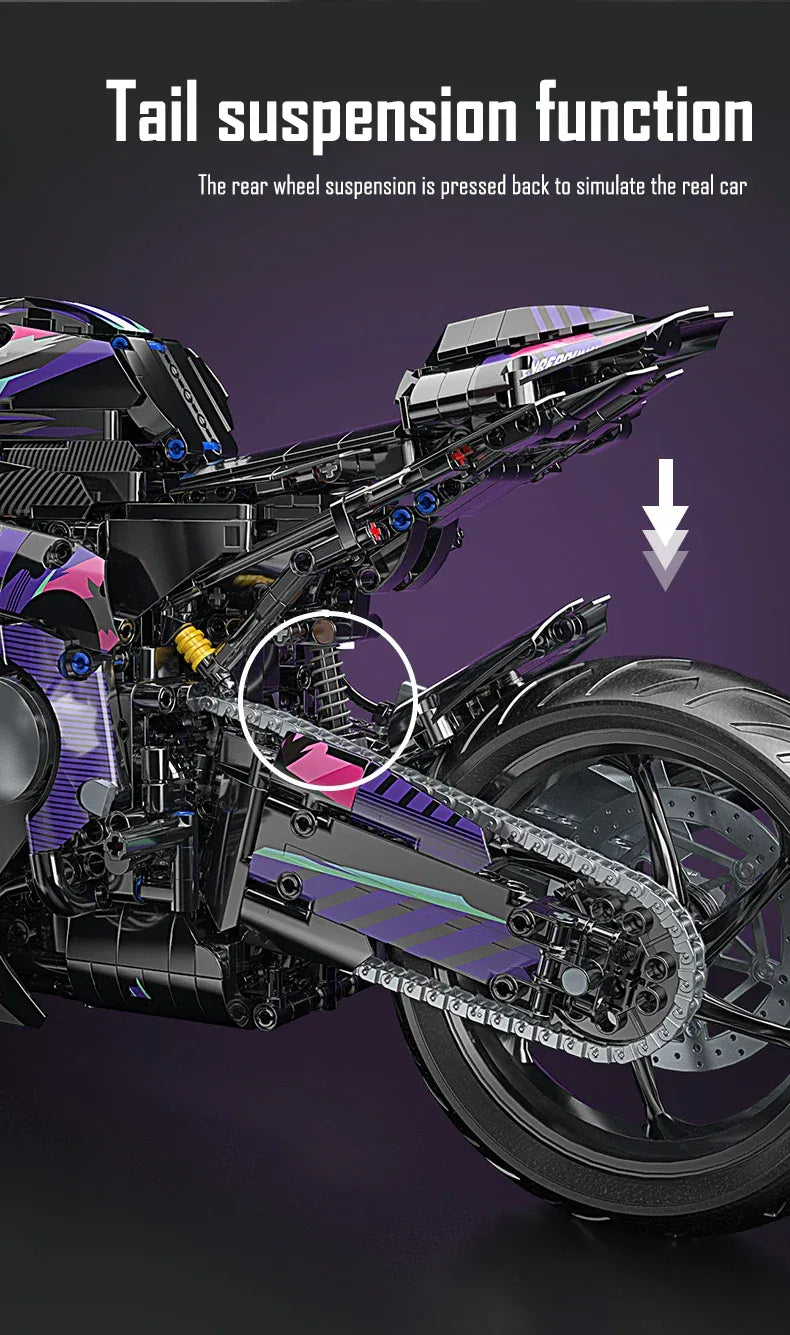 TOYLINX 2062PCS DIY Motorcycle Building Blocks Model Kit - ShopHub