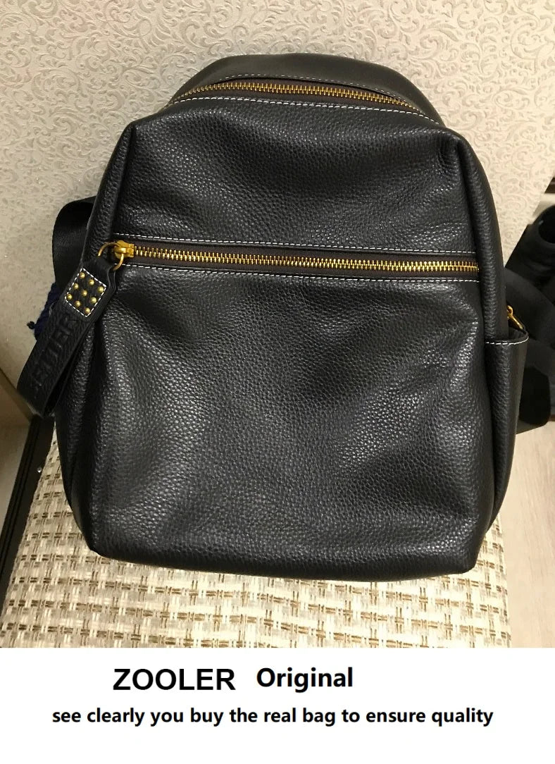 ZOOLER Top Sell Genuine leather Backpack Women Real Leather Travel Bags Style Backpack Soft Skin Female School Girl  Bags MY113