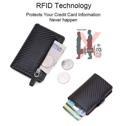 Carbon Fiber Rfid Blocking ID Credit Card Holders