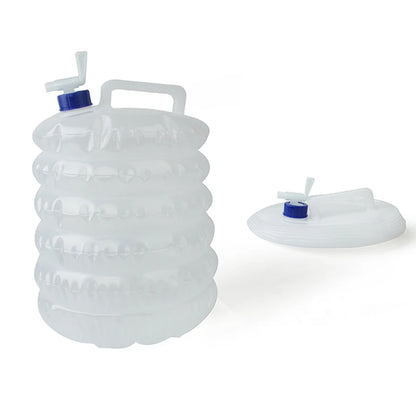Portable Foldable Water Bag 5/10/15L - Collapsible Outdoor Container for Camping, Hiking, and Picnics