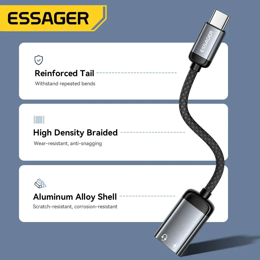 Essager Type C Audio Adapter Cable - ShopHub