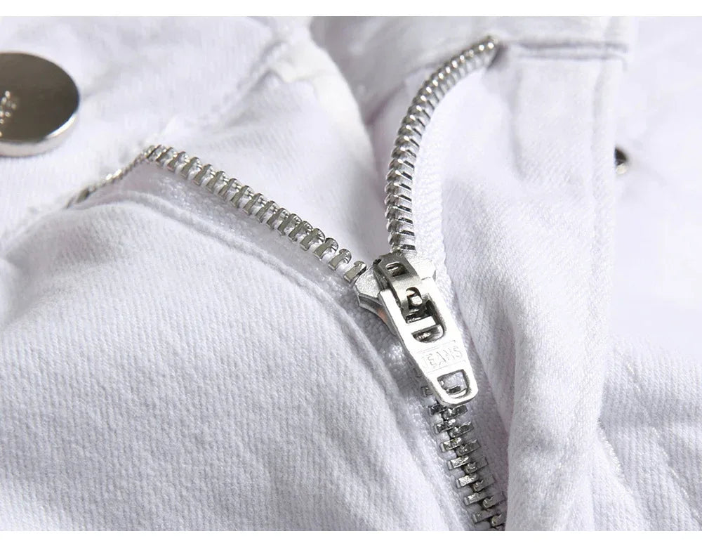 Men's Stylish Jeans Featuring Unique Letter Prints and patterns - ShopHub