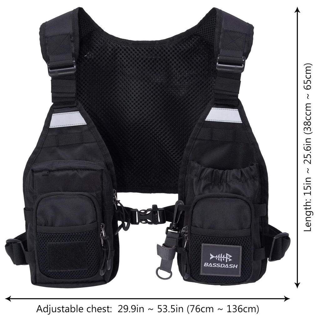 BASSDASH Ultra Lightweight Fly Fishing Vest ShopHub
