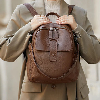 HOT ZOOLER Full Skin 100% Genuine Leather Backpack Women's Bag Classic 2026 New Large Backpack Designer Business Need #SC1700