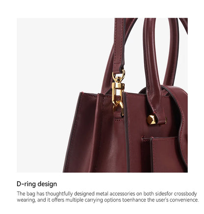 BAFELLI Soft Leather Multi-Compartment Commuter Tote