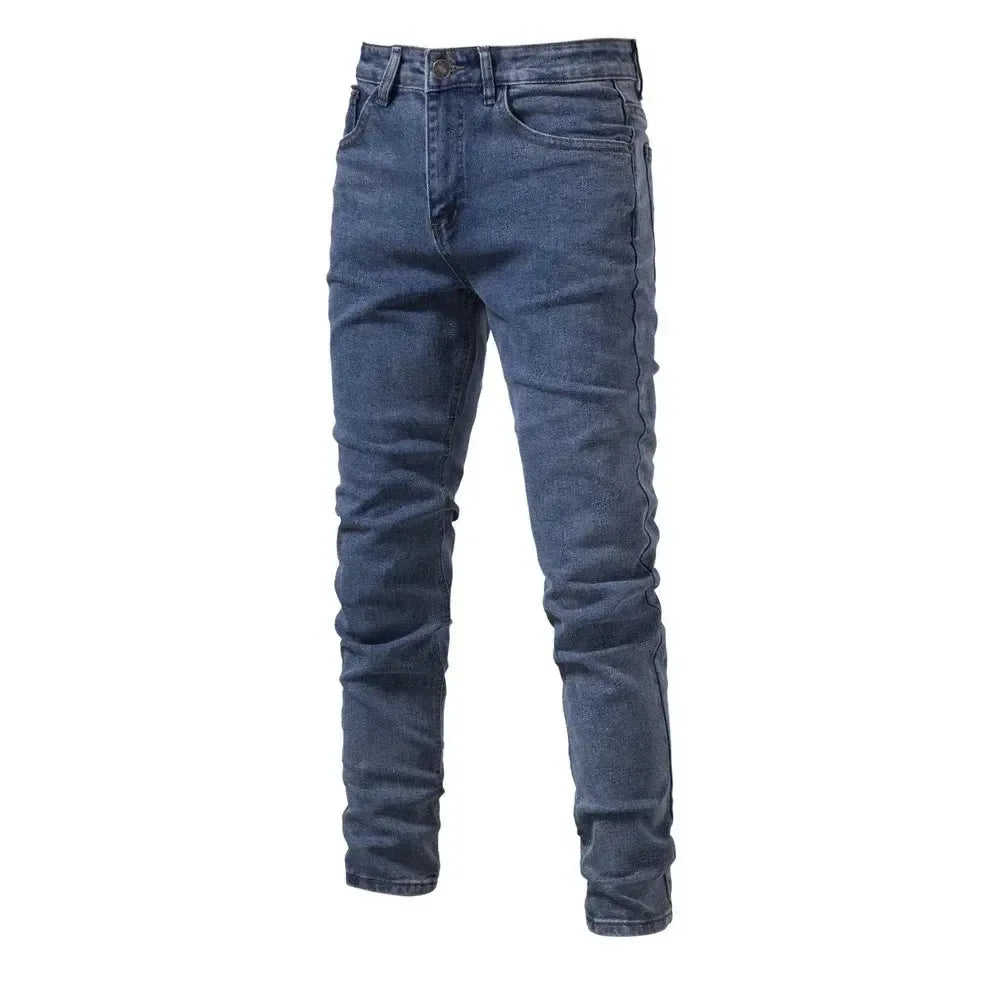 AIOPESON Men's Slim Fit Straight Jeans - ShopHub