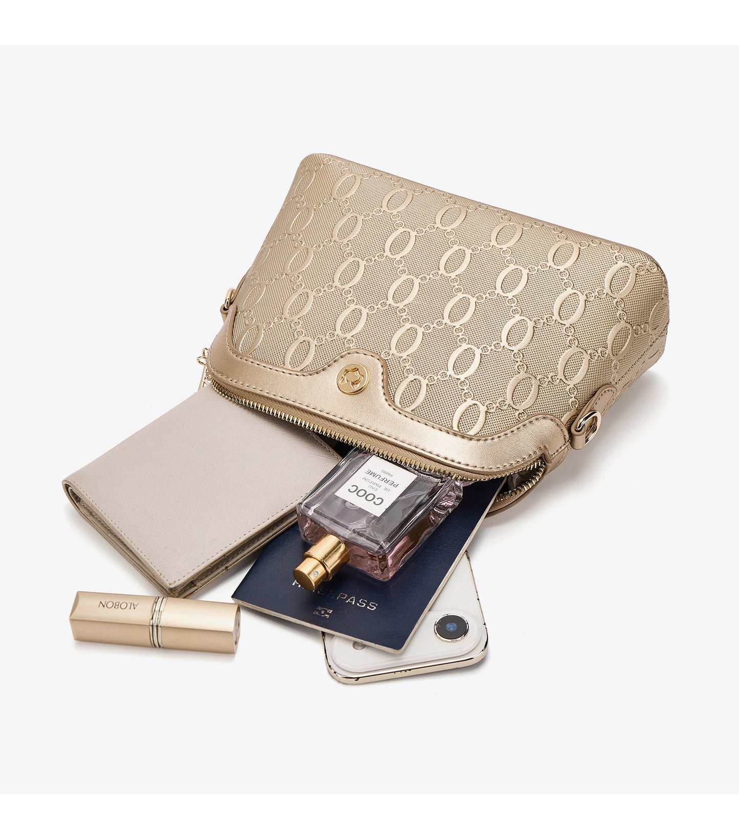 FOXER Luxury Embossed Crossbody Bag