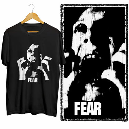 COOLMIND Unisex Fear Emotion Graphic Cotton T-Shirt