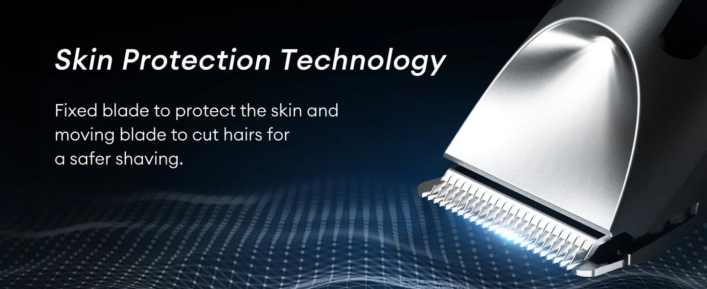 Kensen S10 Electric Groin Hair Trimmer for Men - Waterproof Body Groomer with Replaceable Ceramic Blade