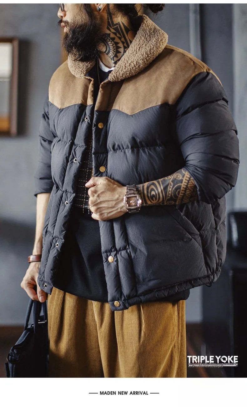 Maden Premium 90% White Duck Down Puffer Jacket