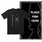 COOLMIND Z1018 Funny Fishing Graphic Cotton Tee