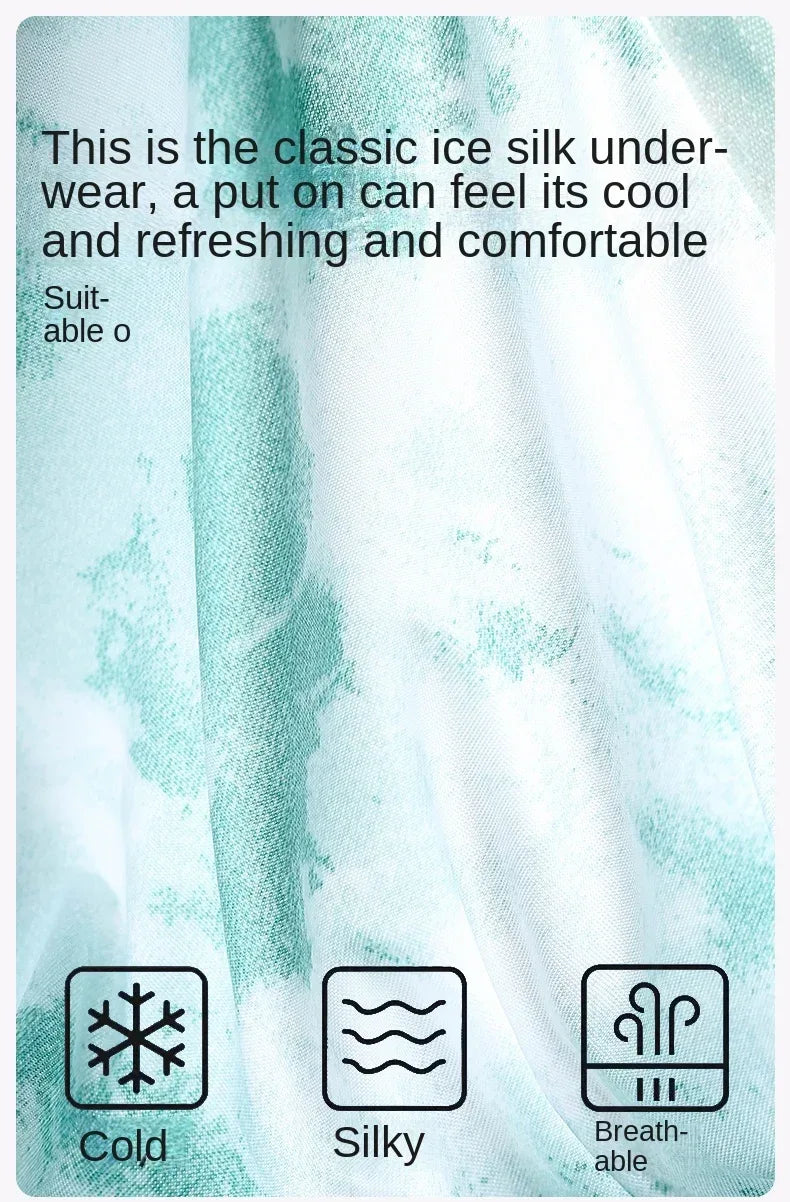 4 Pack Men's Ice Silk Boxer Shorts - ShopHub