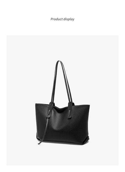 FOXER Women's Shoulder Bag Genuine Leather Handbag 2026 New Large Capacity Tote Bag Female Commuter Casual Purse