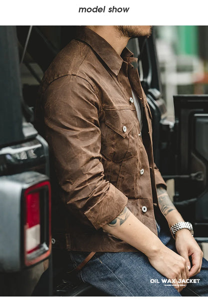 Maden Retro Heavyweight Canvas Oil Waxed Jacket
