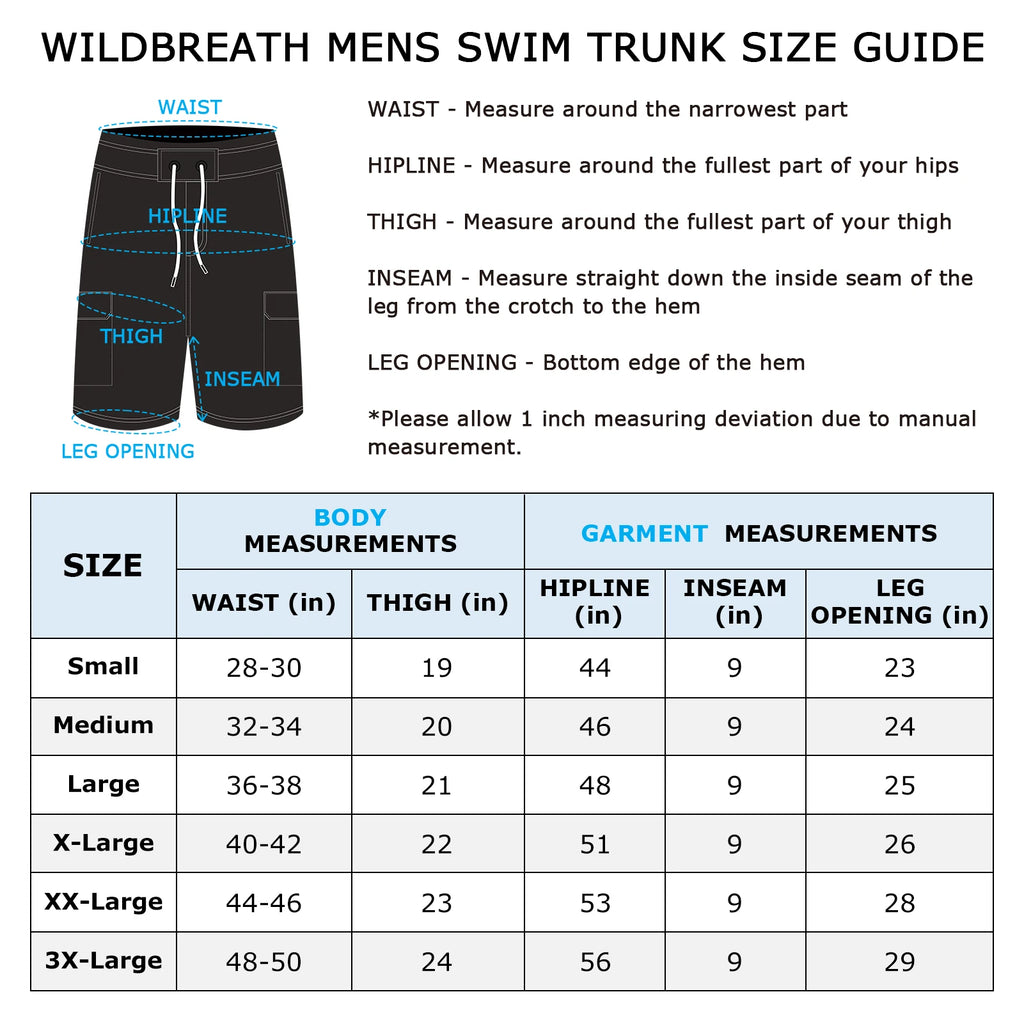 WILDBREATH Men's 9" Swim Trunks ShopHub