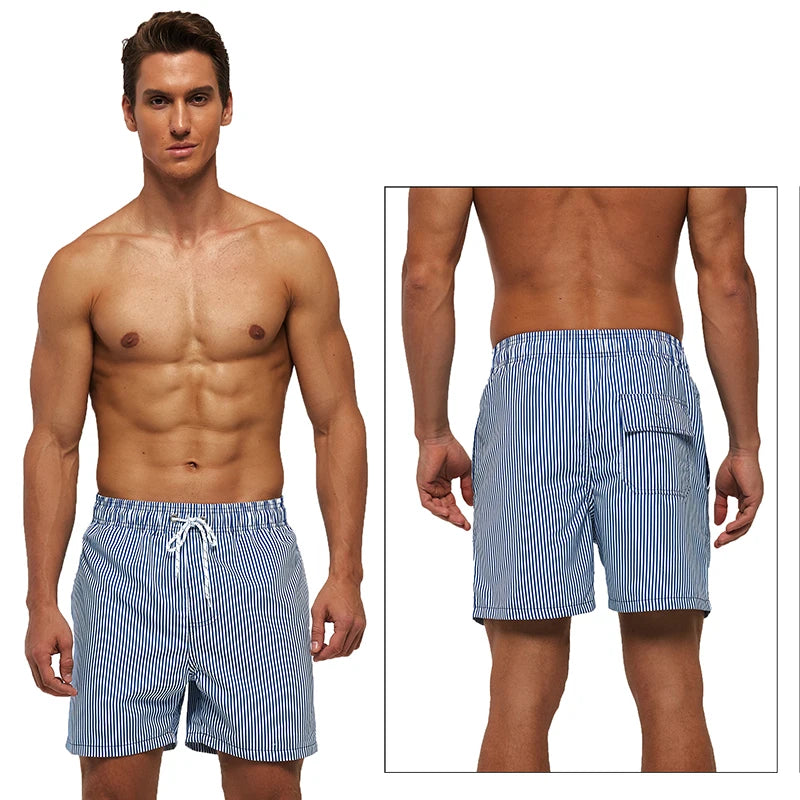 Men's ShopHub NZ boardshorts with quick-dry polyester, breathable mesh liner, ideal for gym or beach activities.
