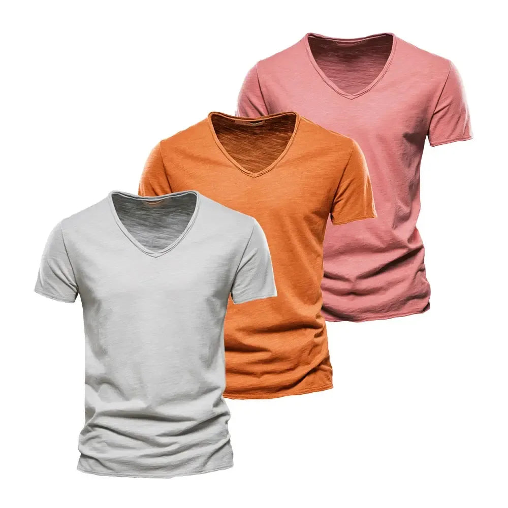 AIOPESON 3 Pack of 100% Cotton Men's T-Shirts - ShopHub