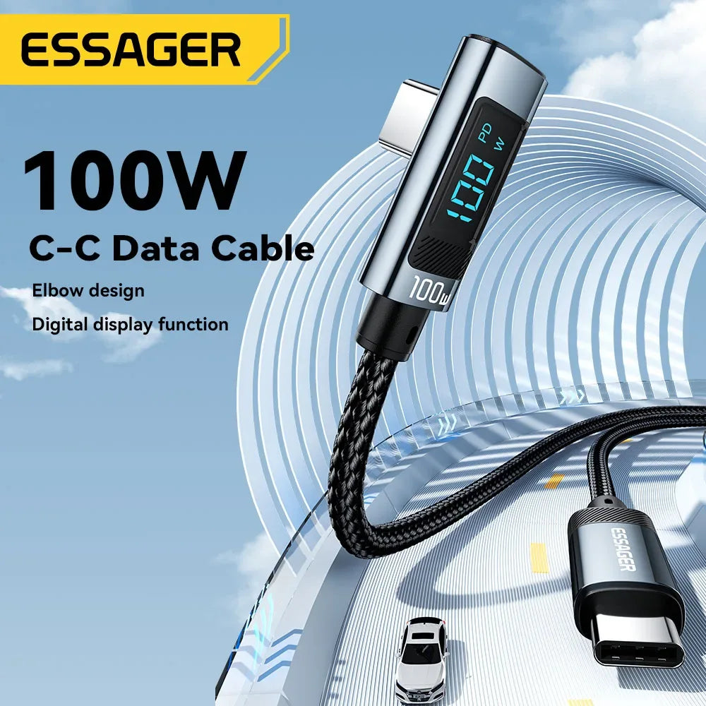 Essager PD100W USB Type C to USB C Cable - ShopHub