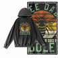 Hive Mind Bees Graphic Acid-Washed Black Hoodie
