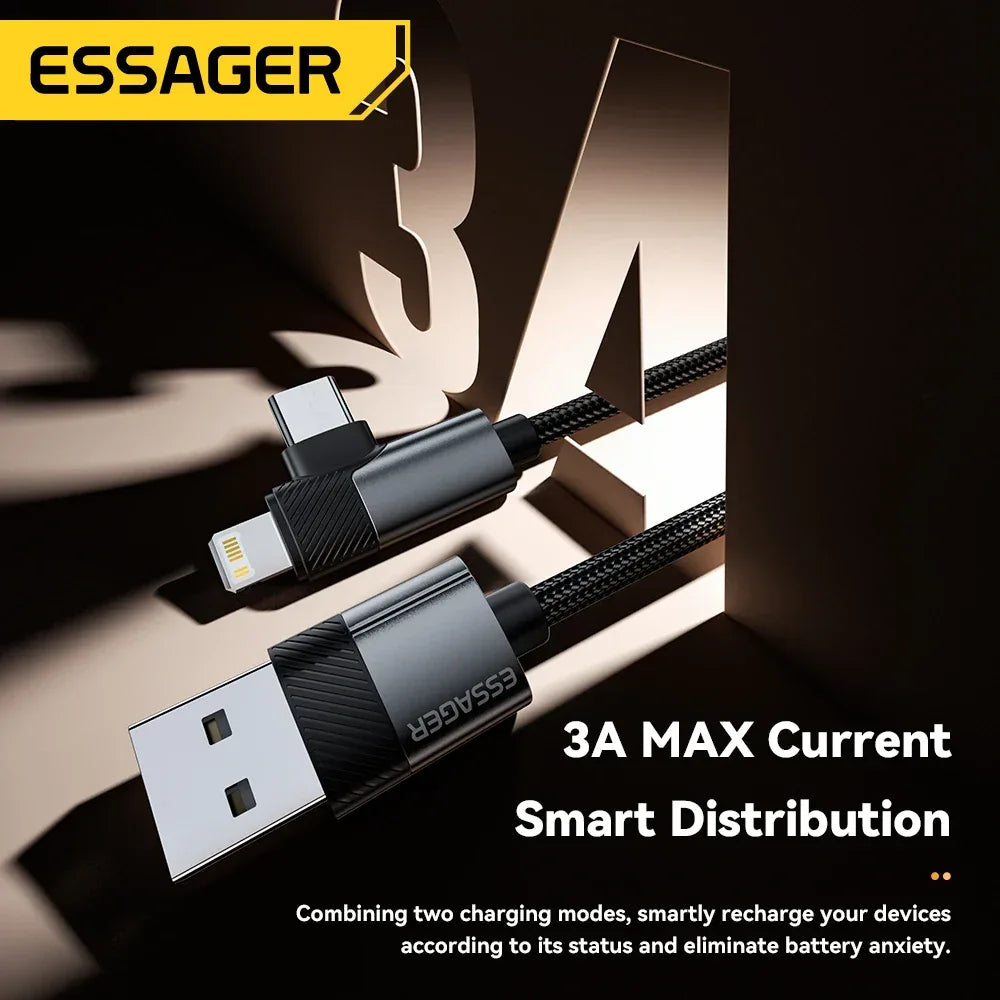 Essager PD 2 in 1 USB A Cable - ShopHub