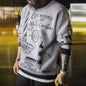 MADEN Grey Lighthouse Crew-Neck Sweater