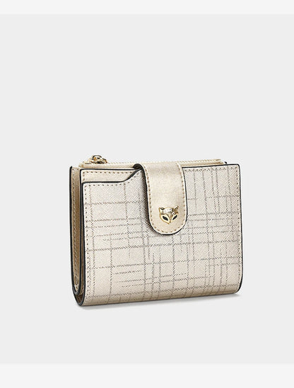 FOXER Cowhide Leather Women's Short Wallet