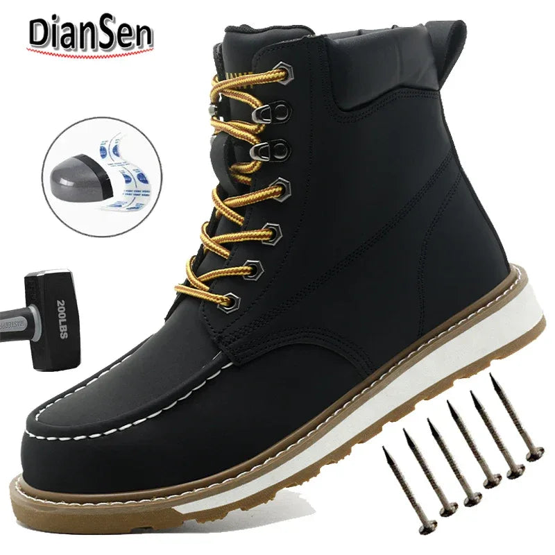 Men's High Top Safety Work Boots - ShopHub