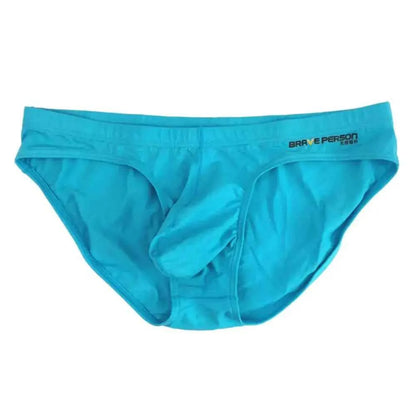 BRAVE PERSON Sexy Men's Briefs Cotton Underwear U Convex Pouch Low Waist
