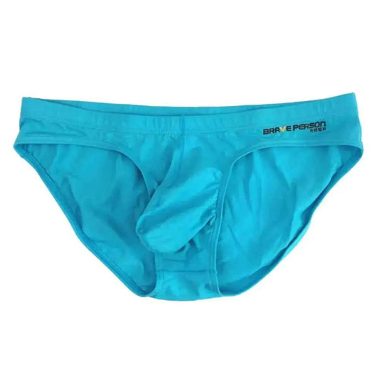BRAVE PERSON Sexy Men's Briefs Cotton Underwear U Convex Pouch Low Waist