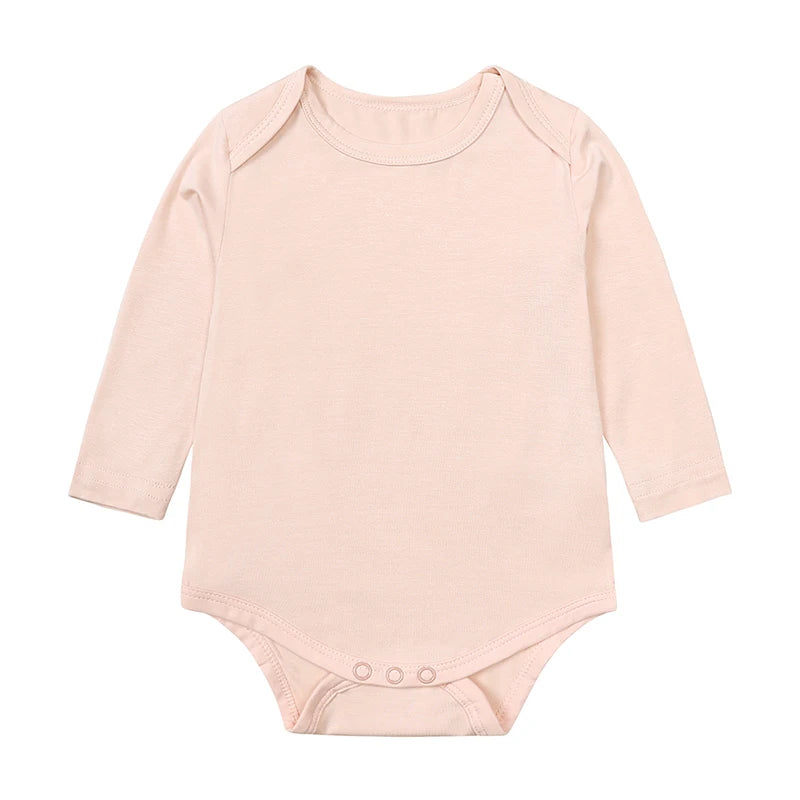 Kids Tales Little Calm Bamboo-Blend Long-Sleeve Baby Romper