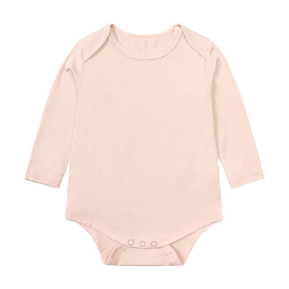 Kids Tales Little Calm Bamboo-Blend Long-Sleeve Baby Romper