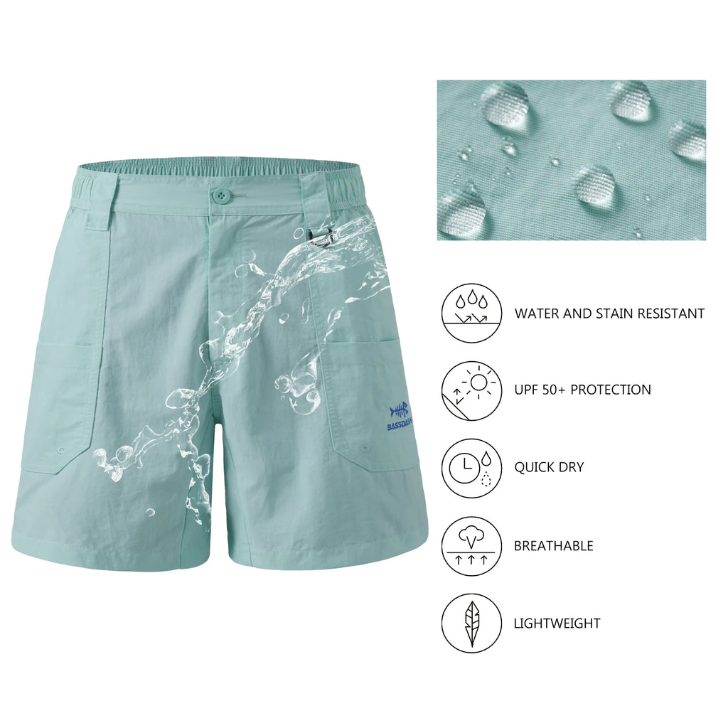 BASSDASH Men's 6" Fishing Shorts ShopHub