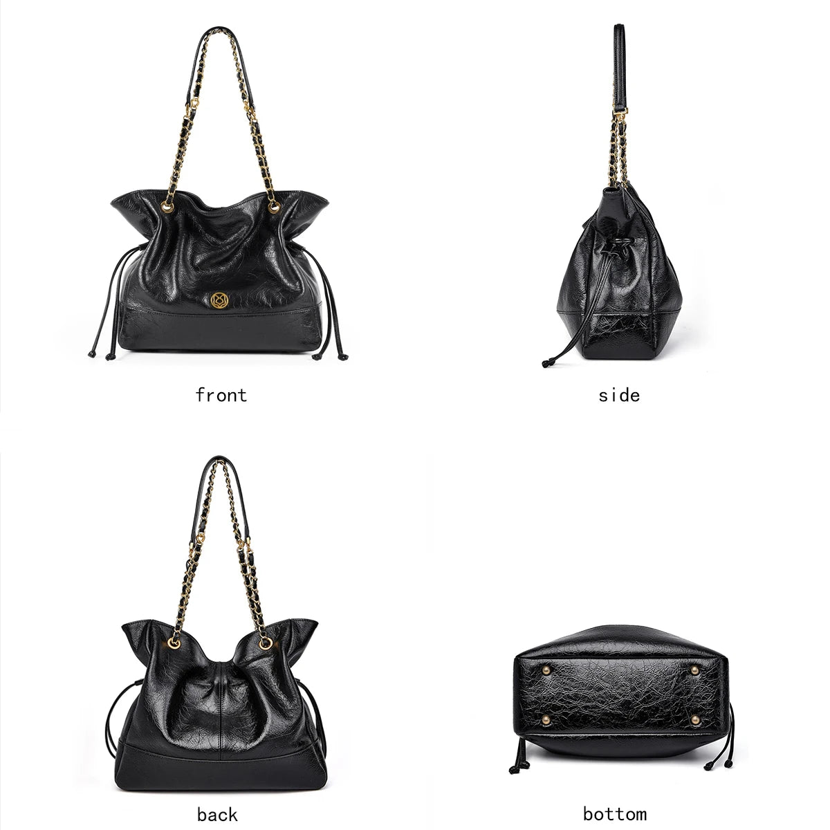 FOXER Luxury Genuine Leather Shoulder Bag