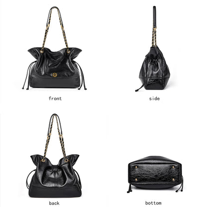 FOXER Luxury Genuine Leather Shoulder Bag
