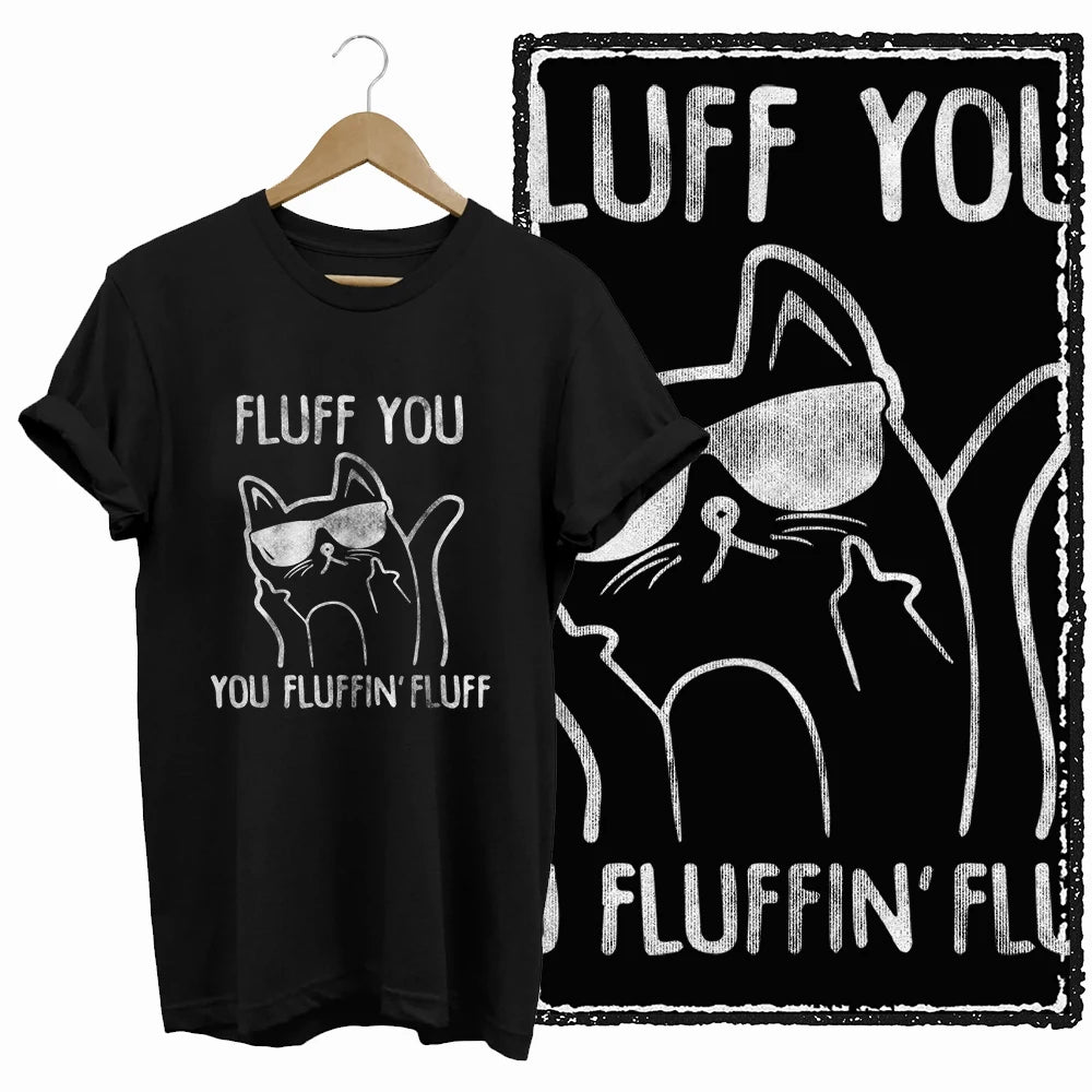 COOLMIND Black Cat Graphic Cotton T-Shirt | Women's Design Collection