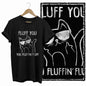COOLMIND Black Cat Graphic Cotton T-Shirt | Women's Design Collection