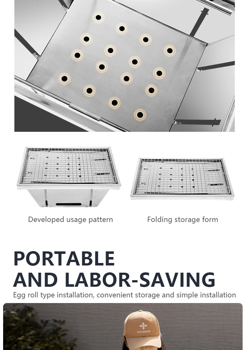 BISINNA Aluminum Alloy Custom Egg Roll Table