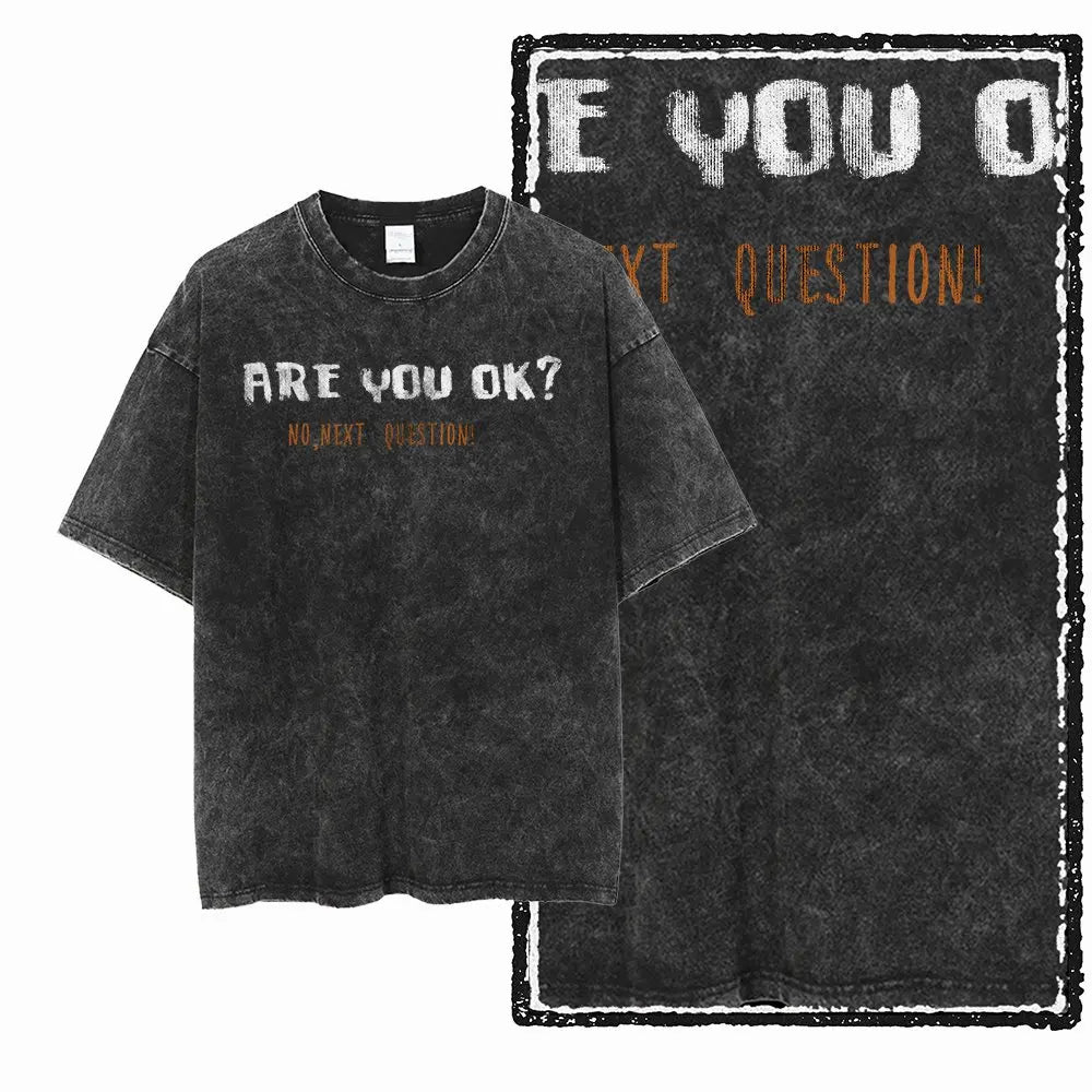 G57 Exclusive 100% Cotton Cool Creative Graphic Men T-shirt | Acid Washed Streetwear Big Size Vintage O-neck Men's Tee Tshirt
