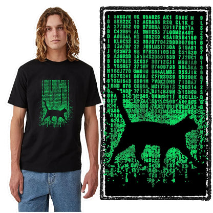 COOLMIND 100% Cotton Cool Mens Tee Shirt Casual Cool Cat Print Men Tshirt Loose Summer Short Sleeve Men T Shirt o-neck t-shirt