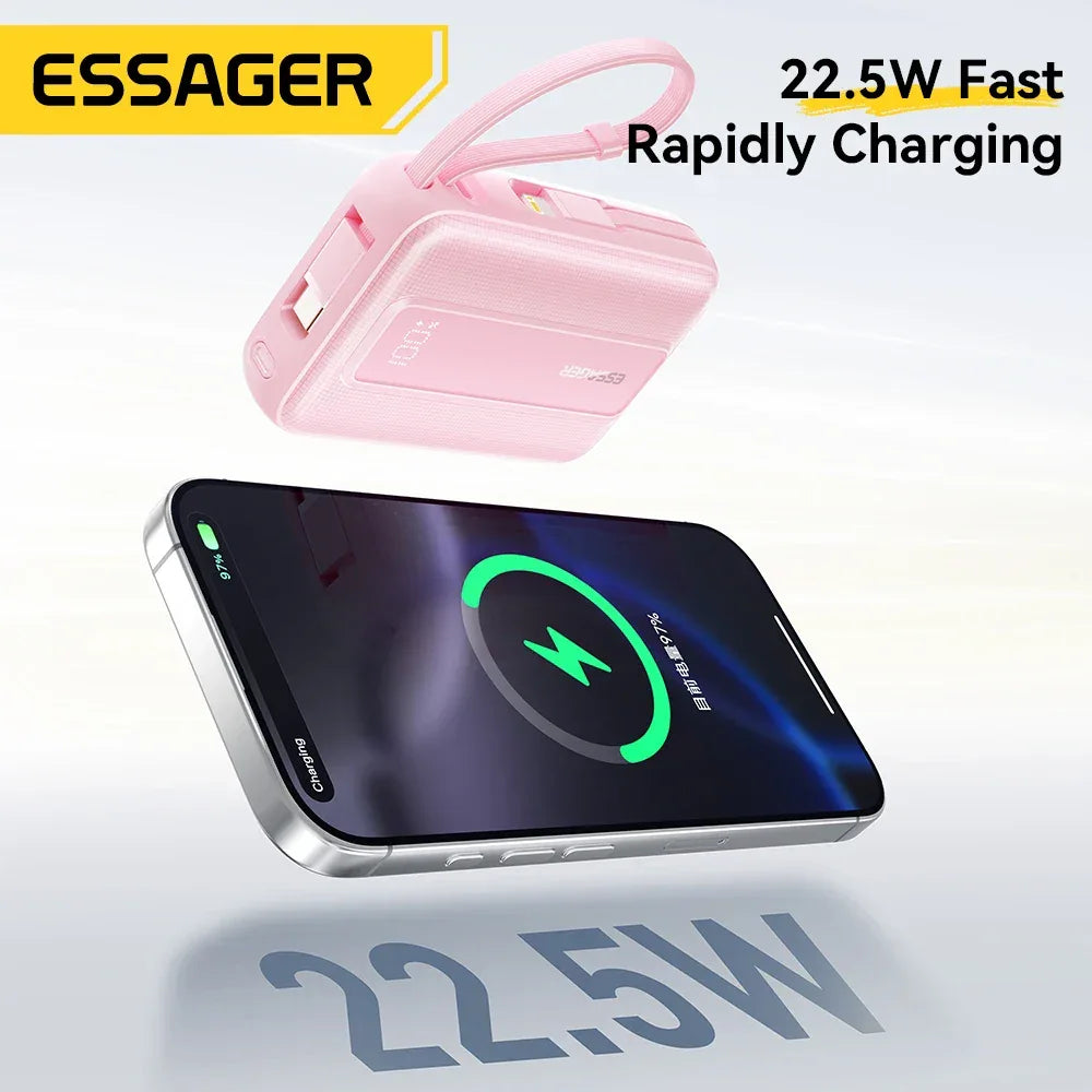 Essager 10000mAh & 20000mAh Type C Cable Power Bank - ShopHub