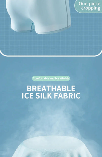 MiiOW Ice Silk Men Underwear - 3Pcs Breathable Boxer Shorts