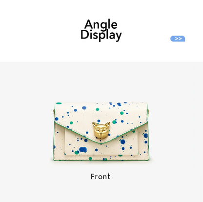BAFELLI Floral Leather Flap Crossbody Bag