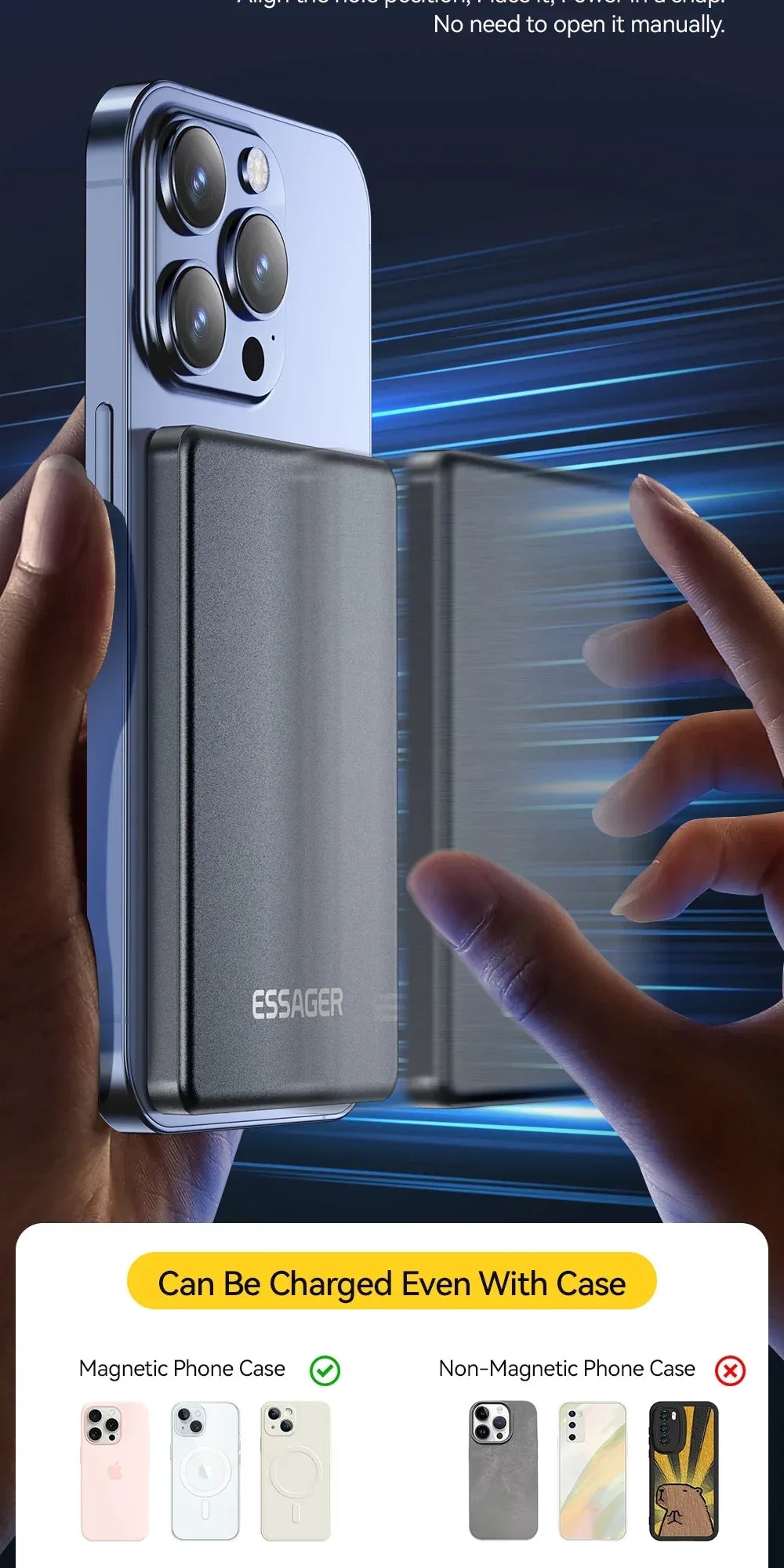 Essager Thin Wireless Power Bank - ShopHub