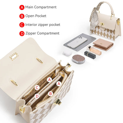 FOXER Brand Elegant Handbag for Women 2026 Fashion Shoulder Bag Female Crossbody Purse Gift for Mom,Wife